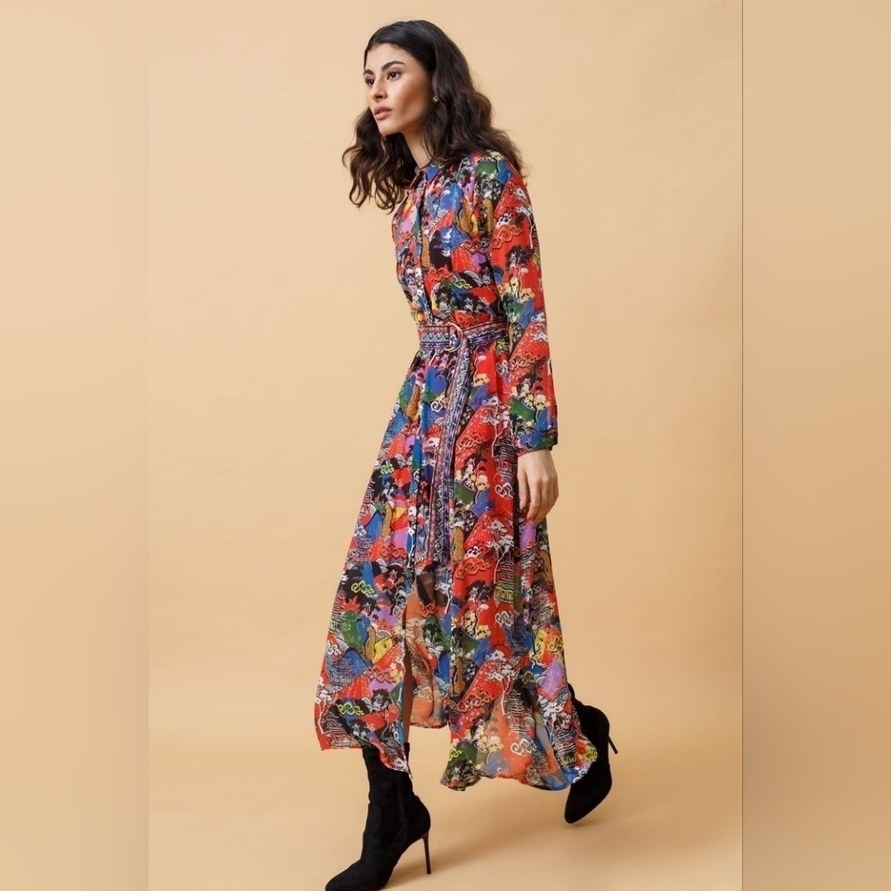 Emily Lovelock Tibetian Mountain Landscape Dress